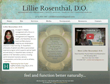 Tablet Screenshot of drlillierosenthal.com